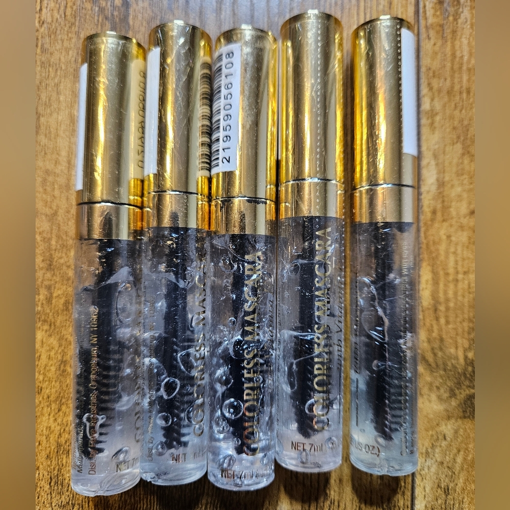 Lot Of 5 Irene Gari Colorless Mascara with Vitamin E 7ml/0.25 oz. NEW SEALED.